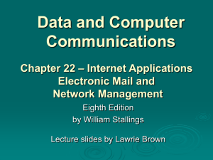 Chapter 22 - William Stallings, Data and Computer Communications
