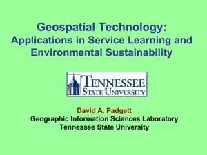 Geospatial Technology: Applications in Service Learning and