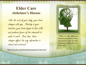 Alzheimer's Disease PowerPoint