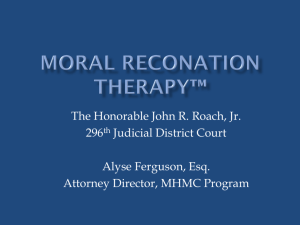 Moral Reconation Therapy*