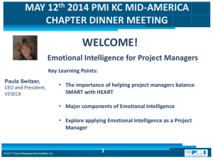 KCPMI May 2014 Chapter Dinner Meeting Slides