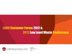 LLWR Transport Service - Low Level Waste Repository Ltd