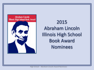 High School - Abraham Lincoln Award Nominees