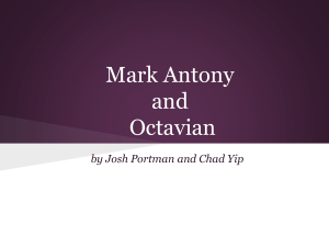 Mark Antony and Octavian