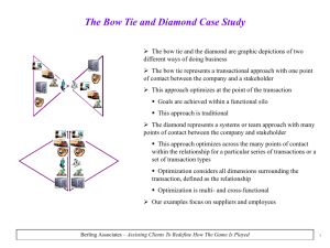The Bow Tie and the Diamond Case Study