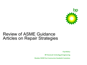 ASME Guidance Articles on Repair Strategies - C