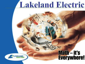 Lakeland Electric - Testerman's PowerPoint