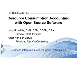 Resource Consumption Accounting with Open Source Software