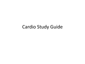 Cardio Study Guide