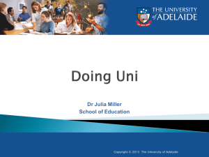 Academic culture - University of Adelaide