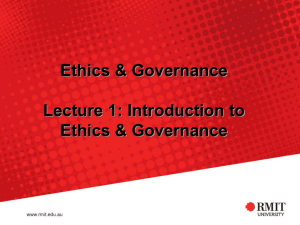 BUSM 3115 Ethics & Governance Lecture 2
