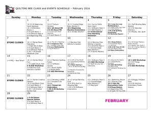 February - The Quilting Bee