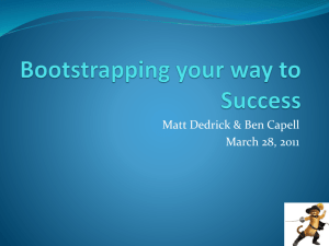 Bootstrapping your way to Success.2