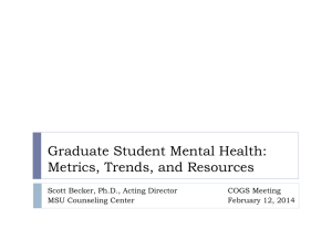 Graduate Student Mental Health: Metrics, Trends, and Resources