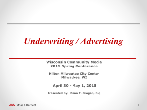 Underwriting / Advertising