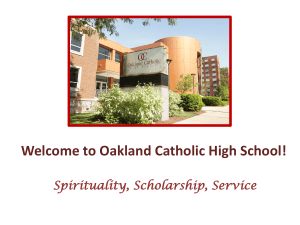 Spirituality, Scholarship, Service Today is Thursday May 28 DAY 1