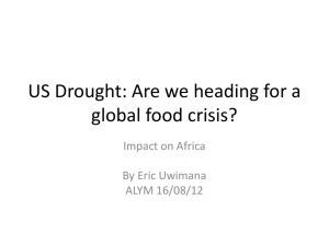 US Drought:Are we heading for a global food crisis?