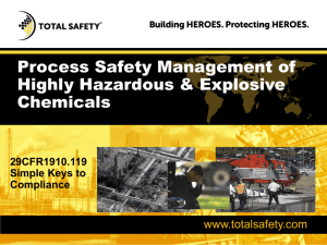 Process Safety Management - Beyond Safety & Reliability