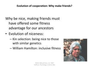 Evolution of cooperation