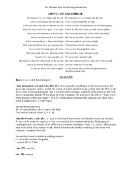 Analyzing Sonnet 130