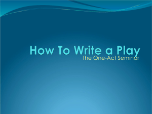 A - How to Write a Play