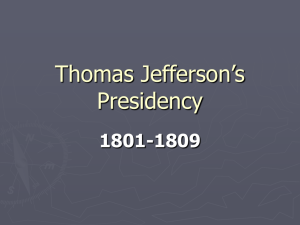 Thomas Jefferson's Presidency