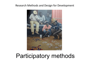 Participatory methods lecture - Participatory Geographies Research