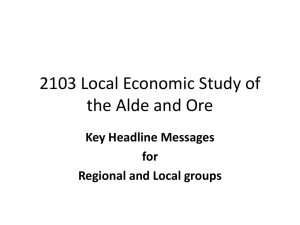 Key Messages - Alde & Ore Estuary Partnership