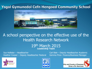 A school perspective on the effective use of the Health