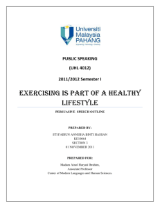 Title: Exercising is part of a healthy lifestyle.