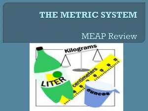 the metric system - msgreenshomepage
