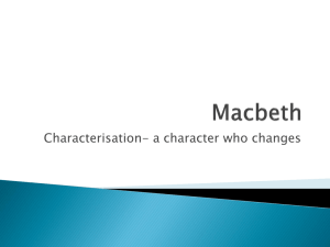 Macbeth a character who changes