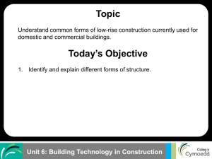 Unit 6: Building Technology in Construction