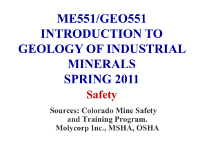 Part 46 annual Refresher - New Mexico Bureau of Mines and