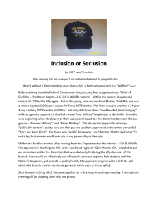 Inclusion or Seclusion (FWS)