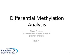 Differential Methylation lecture