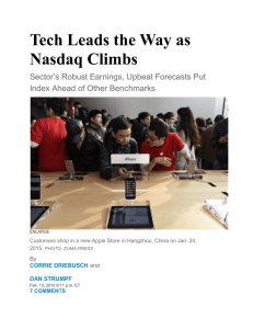 Tech Leads the Way as Nasdaq Climbs