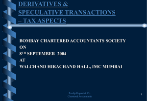 derivatives - Bombay Chartered Accountants' Society