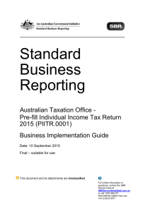 ATO PIITR.0001 2015 Business Implementation Guide