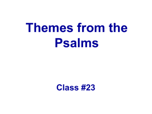 Psalms Class 23