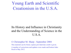 Young Earth and Scientific Creationism