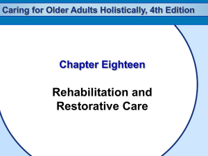 Caring for Older Adults Holistically, 4th Edition Goals of