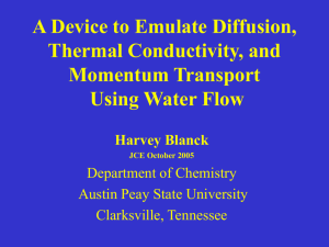 A Device to Emulate Diffusion, Thermal Conductivity, and