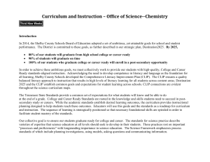 Curriculum and Instruction * Office of Science-