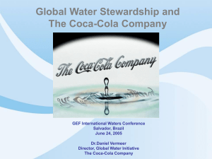 Global Water Stewardship and The Coca