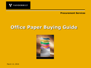 View Procurement's Office Paper Buying Guide