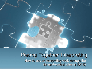Piecing Together an Interpreting Assignment