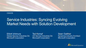 CONV2012-Service Industries: Syncing Evolving Market Needs with