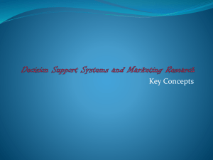 8. Decision Support Systems and Marketing Research