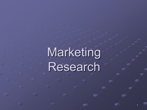 Types of Marketing Research PP